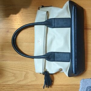Kate Spade Black/White Foldover Purse 